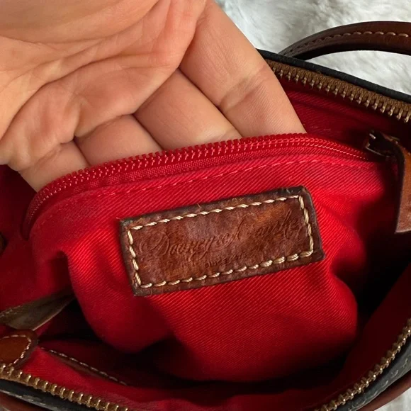 Dooney & Bourke Black and Brown Crossbody Bag - Picture 7 of 10